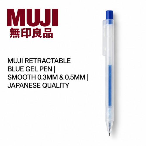 Muji einziehbarer blauer - muji,