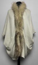 Funk Echt Pelz Cape Überwurf