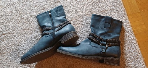Dunkelblaue damen stiefel - damen,