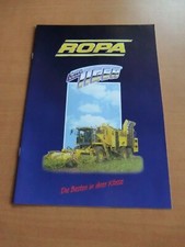Prospekt Ropa euro-Tiger Rübenroder Werbung Ausgabe 11/2001