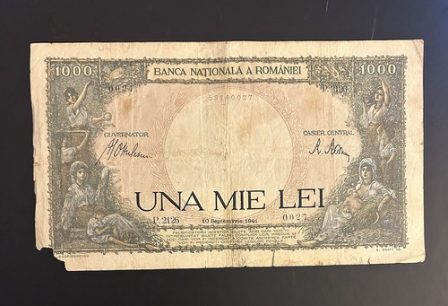 1000 lei zirkuliert - zirkuliert, 1941