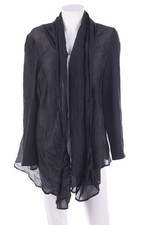 HEBBEDING Strickjacke Cardigan Seide 3 = M schwarz
