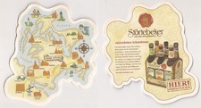 Störtebeker Brauspezialitäten Stralsund - XL-Bierdeckel "Insel Rügen Landkarte"