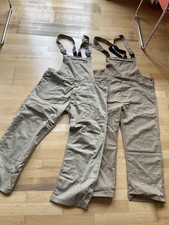 2 x Herren Arbeitshosen Watson Latzhosen Träger Hosen Taschen Rv beige Gr. 56