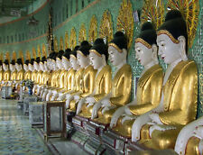 VLIES Fototapete-BUDDHA-(831V)-Asiatische-Landschaft China Japan Garten Gold 