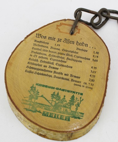 Holz speisekarte konsum - holz,