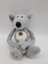 NICI MAUS SCHLENKER BEANIE 28 CM STOFFTIER TÜRHÄNGER MOUSE Grau