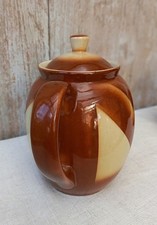 alte Bunzlauer XL Keramik Kaffee Kanne Teekanne Feuerfest Spritzdekor 