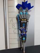 Schultüte Zuckertüte NINJAGO Jay Blau Motiv mit Leuchtwert Unikat 2025 Name (58)