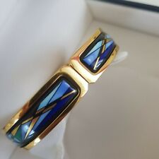 Frey Wille Klapparmreif Modern Art Blau Gr M/Gebraucht/Emaille Wiener Manufaktur