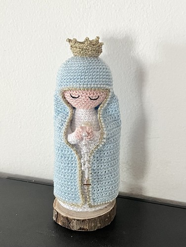 Madonna amigurumi häkelfigur - madonna,