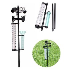 Wetterstation Regenmesser Niederschlag Windrichtung Anzeiger inkl. Thermometer
