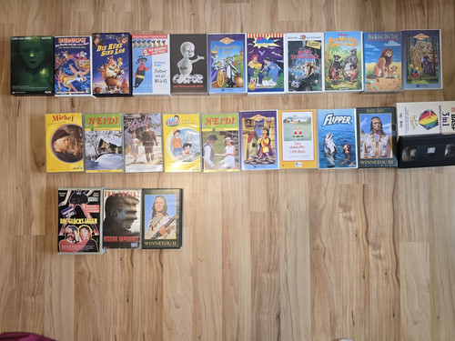 Vhs kassetten konvolut - vhs-kassetten,