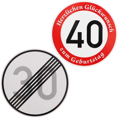 Original verkehrszeichen - 2x,