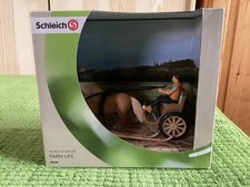 Schleich 42040 Ponykutsche Sulky komplett mit Shetlandpony und Fahrerin und OVP
