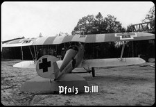 mrdeco Blechschild 30x40cm gewölbt Doppeldecker Jagdflugzeug Pfalz D.III 1917