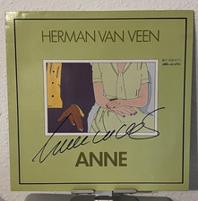 ORIGINAL Autogramm von Herman van Veen. Auf VINYL 12" "ANNE"