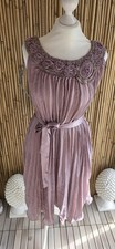 CREAM Traumhaftes Kleid Gr.38 altrosa  Plissee mit Gürtel NEU mit Etikett 
