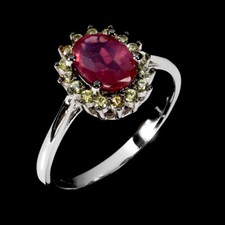 925 Sterling Silber Ring Oval