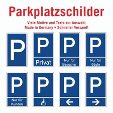 Schild für Parkplatz 250 x 150 Kunststoff Parken Behinderten Pfeil [#1377]