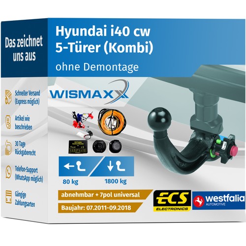 Anhängerkupplung für hyundai - für,