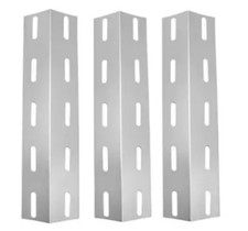 4x Gasgrill Brennerabdeckung Edelstahl 35x12,5cm Flammenverteiler Flammenblech