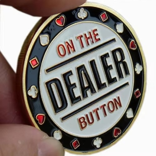 Poker chip the dealer - the,