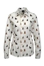 SKOGEN Damenbluse - Dackel -