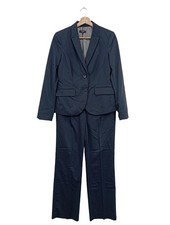 MORE & MORE Hosenanzug Damen Anzug Gr. DE 36 blau Business-Look