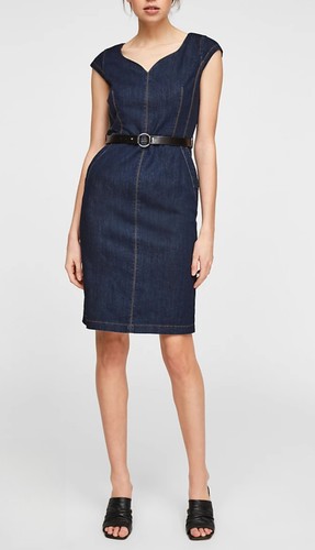 Comma denim etuikleid - denim,