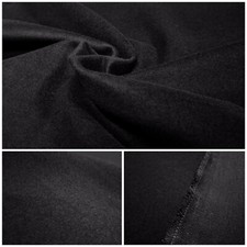 Deko Molton Schwarz Baumwolle