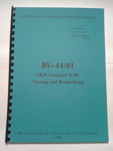 Nva funkgerät 107 - nva,