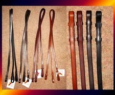 Panzerzügel FSS Glatt Flachleder Glatt 4 Doppeltrense Show Pelham 1/2" 13 mm