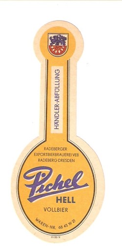 Bieretikett radeberger - bieretikett,