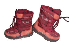 3. Super Winter Stiefel ELEFANTEN Gr.21 rot Leder-Mesch Sympatex Schneeflocke