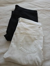 Damen 2Jeans Schwarz/weiß