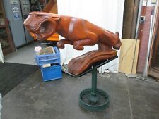 Jaguar Kühlerfigur Holz massiv geschnitzt 170cm -Ausstellungsraum -Jag.Sammlung