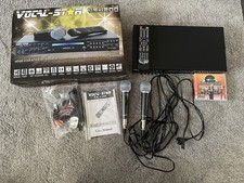 Vocal-Star VS-1200 Karaoke-Maschine mit WM-880 kabellose Mikrofone, wie neu!