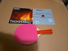Tischtennis schläger beläge Tibhar Quantum Soft Und  Gewo Thunderball 2