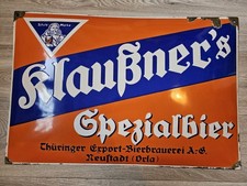 Emailschild Original-Klaußner's Spezialbier ?