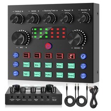 Audio Mischpult Konsole Verstärker DJ Live Mixer Studio Bluetooth Soundkarte
