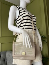 BIBA Crossbody Bag AMELIA Leder Schultertasche Designer Grau