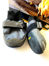 Hundeschuhe Ruffwear Profil leicht Pfotenschutz Hund 2er Set Skyliner anthrazit