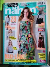 Simply Nähen  04/2017 Juli / Aug  - 28 Anleitungen -