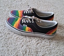 Vans Era Rainbow Drip Low Skateschuhe Herren Sneaker Schwarz Gr. 44 old skool