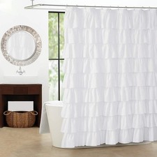 White Ruffle Shower ain -
