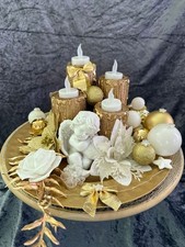 Adventskranz Weihnachten Adventsgesteck Weihnachtskranz beleuchtet LED Kerzen