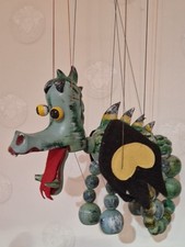 Drachen - Mother Dragon von 1963 Holz Marionette Vintage Dekoration Top Zustand!
