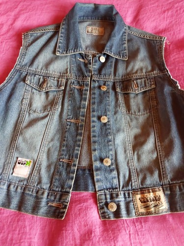 Jeansweste jeps patches - s,