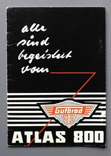 Prospekt Gutbrod Atlas 800 Kundenurteile von 1951